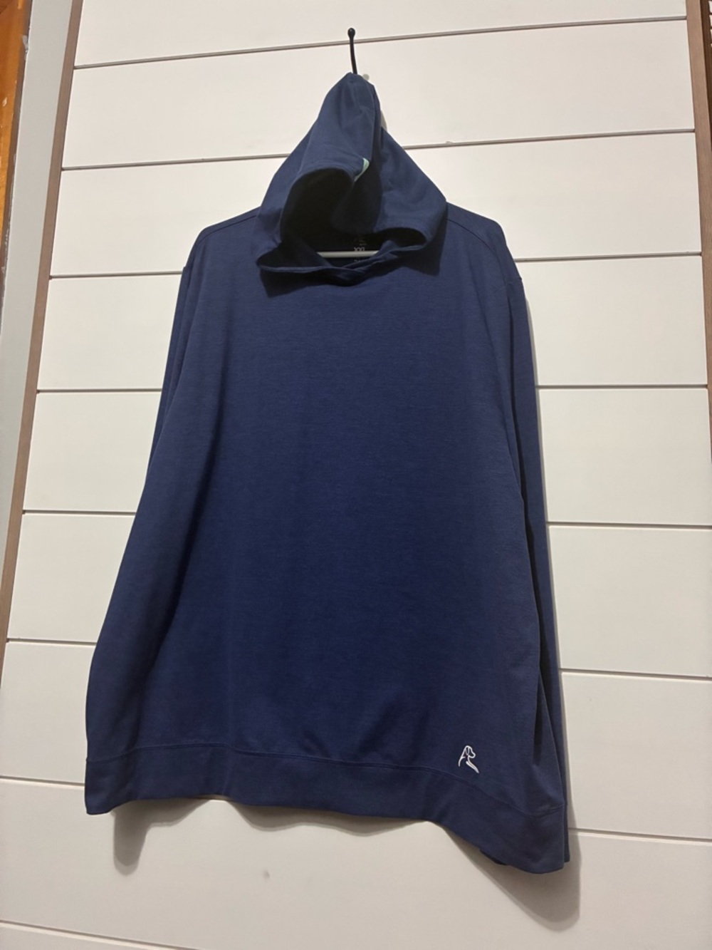 Rhoback Navy Blue Hooded Pullover Sweatshirt